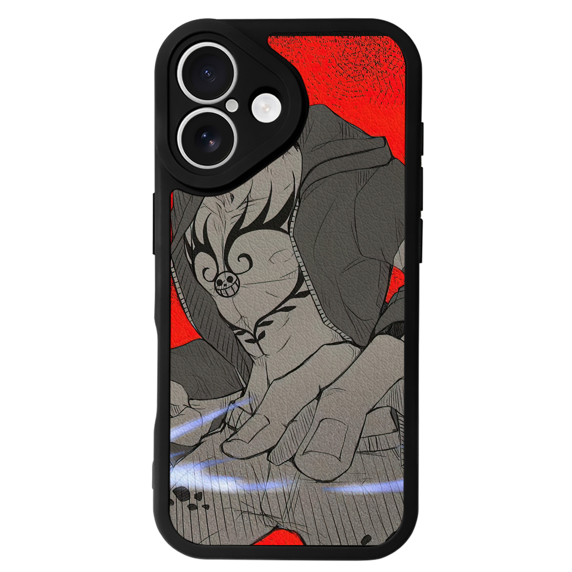 （画像用） ワンピース ONE PIECE 【iPhone 16シリーズ対応】シリコンスマホケース（レザー調） 材質：シリコン